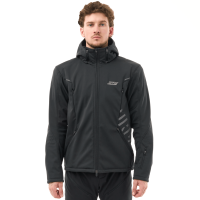 Dragonfly Мототолстовка DF Urban Man 2025 Black с защитой в Кемерове