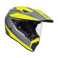 AGV Шлем AX9 E2206 V26 Pacific Road Matt Grey/Yellow Fluo/Black в Кемерове