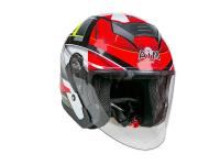 AiM Шлем открытый JK526 Red/Grey/Black в Кемерове