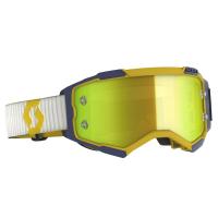 Scott Очки кроссовые Fury yellow/blue yellow chrome works в Кемерове