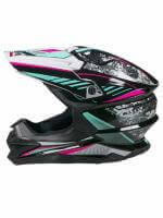 AiM Шлем кроссовый JK803 Multicolor Black/Blue в Кемерове
