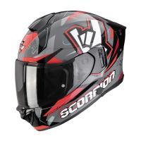 Scorpion Exo Мотошлем Exo-530 Air Rok Серый/Черный/Красный в Кемерове