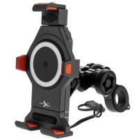 Extreme Style Мото держатель с беспроводной зарядкой anti-vibration R17W в Кемерове