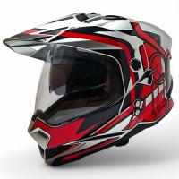 AIM Шлем кросс/эндуро JK802S Red/Grey/Black в Кемерове