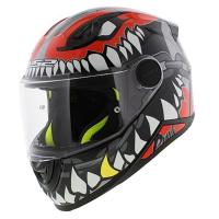 LS2 Мотошлем FF812 Kid Punk Grey Red в Кемерове