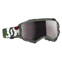 Scott Очки кроссовые Fury dark green/white silver chrome works в Кемерове
