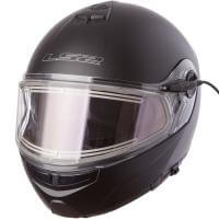 LS2 Мотошлем снегоходный FF325 Strobe Electric Snow Solid Черный Матовый в Кемерове