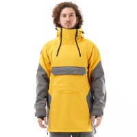 Dragonfly Куртка-анорак сноубордическая Uktus Man Yellow - Grey в Кемерове