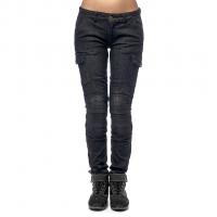 Moteq Женские мотоджинсы Nargiz Women черные в Кемерове