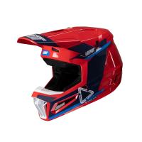 Leatt Шлем кроссовый детский Helmet Kit Moto 3.5 Jr V25 Royal в Кемерове