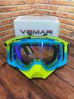 Scout Vemar Маска кросс MJ-1024-1 сине-желтая в Кемерове
