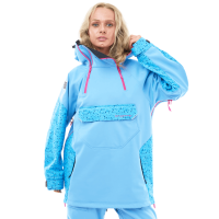 Dragonfly Куртка-анорак сноубордическая DF Uktus Woman Blue - Pink в Кемерове