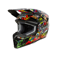 Oneal Шлем кроссовый детский 3Series Youth Crank V.24 красный/ зеленый в Кемерове
