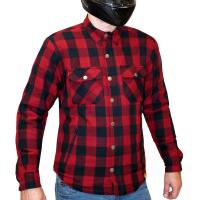 MCP Моторубашка Rebel Full kevlar черный-темно-красный в Кемерове