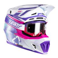 Leatt Шлем кроссовый  7.5 V26 Purple + очки Velocity 4.5 в Кемерове