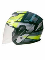 AiM Шлем открытый JK526 Yellow/Grey/Black в Кемерове