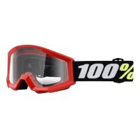 100% Очки детские Strata Mini Goggle Red/Clear Lens 2025 в Кемерове