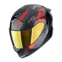Scorpion Exo Мотошлем Exo-1400 Evo II Carbon Air Platted Карбон/Красный в Кемерове