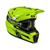 Leatt Шлем кроссовый детский 3.5 V26 Neon Yellow + очки Vizion 3.5 в Кемерове