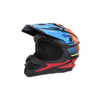 Desment Шлем кроссовый Raptor Black-Blue-Orange graphic в Кемерове