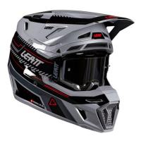 Leatt Шлем кроссовый 8.5 Grey V26 + очки Velocity 5.5 в Кемерове