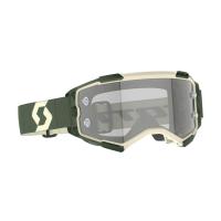 Scott Очки кроссовые Fury LS kaki green/light sensitive grey works в Кемерове