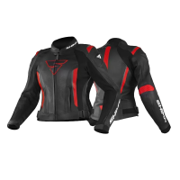 Shima Куртка Кожаная женская Miura 2.0 Black/Red в Кемерове