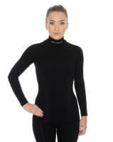 Brubeck Футболка женская дл.рукав Wool Merino 78% Черный в Кемерове