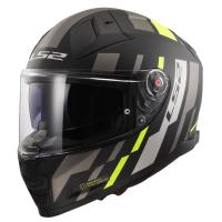 LS2 Мотошлем FF811 Vector II Tron матовый черно-желтый в Кемерове