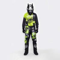 Grom Штаны кроссовые подростковые MX Religion lime в Кемерове