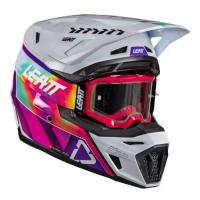 Leatt Шлем кроссовый 8.5 Pinata Teal V26 + очки Velocity 5.5 в Кемерове