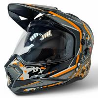AIM Шлем кросс/эндуро JK802S Orange/Grey/Black в Кемерове