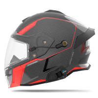 509 Шлем Delta V Carbon Commander с подогревом Racing Red в Кемерове