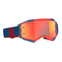Scott Очки кроссовые Fury dark blue/neon red/orange chrome works в Кемерове