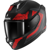 Shark Шлем Skwal i3 Rhad Mat Black/Chrome/Red в Кемерове