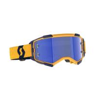 Scott Очки кроссовые Fury dark yellow/dark blue/blue chrome works в Кемерове