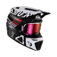 Leatt Мотошлем кроссовый Moto 9.5 Carbon Helmet Kit V24 White в Кемерове