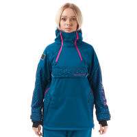 Dragonfly Куртка-анорак сноубордическая DF Uktus Woman Dark Ocean - Pink в Кемерове