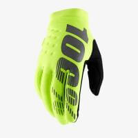 100% Мотоперчатки текстильные подростковые Brisker Youth Glove Fluo Yellow в Кемерове