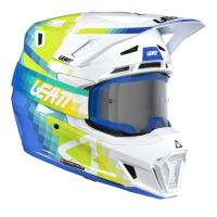 Leatt Шлем кроссовый  7.5 V26 Pixel Blue + очки Velocity 4.5 в Кемерове