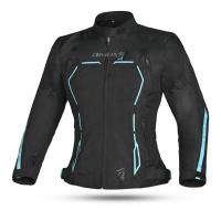Dimox Мотокуртка текстиль Margo Women Black/Turquoise в Кемерове