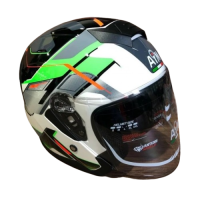 AiM Шлем JK526 Fluo-Green/White/Black в Кемерове
