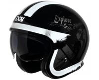 IXS Мотошлем открытый iXS 880 2.2 черно-серебристый в Кемерове