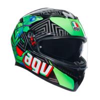 AGV Шлем K3 Kamaleon Black/Red/Green в Кемерове