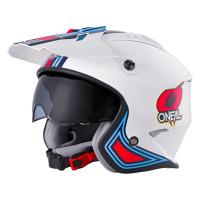 ONEAL Шлем открытый Volt MN1, глянец Белый/красный в Кемерове
