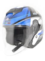AiM Шлем открытый JK526 Blue/Grey/Black в Кемерове