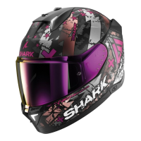 Shark Шлем Skwal i3 Hellcat Mat Black/Chrome/Violet в Кемерове