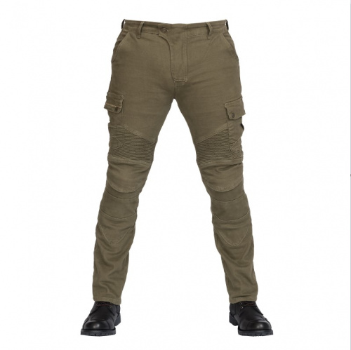 MadBull Мотобрюки Cargo JS Stretch Olive в Кемерове