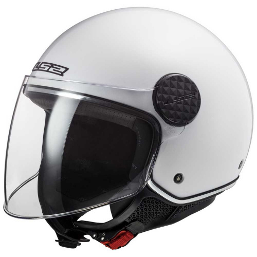 LS2 Мотошлем OF558 Sphere Lux Solid белый в Кемерове