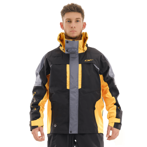 Dragonfly Куртка мембранная Quad Pro Black-yellow в Кемерове